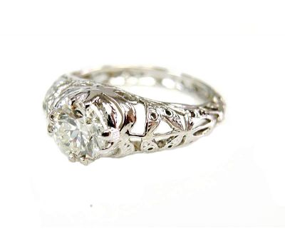 Vintage Diamond Solitaire Ring