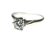 Vintage Diamond Solitaire Engagement Ring