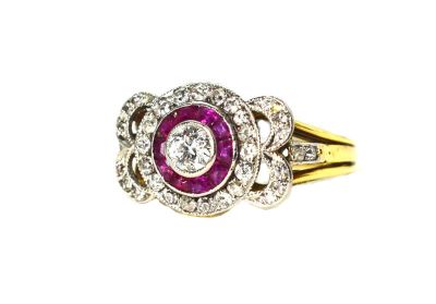 Vintage Diamond and Ruby Ring