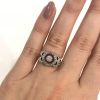 Vintage Diamond and Ruby Engagement Ring