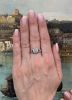 Vintage Diamond and Synthetic Sapphire Ring