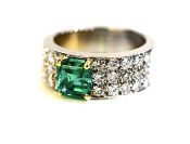 Vintage Emerald and Diamond Ring