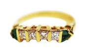 Vintage Emerald and Diamond Ring