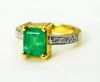 Vintage Emerald and Diamond Ring