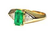 Vintage Emerald and Diamond Ring