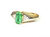 Vintage Emerald and Diamond Ring