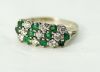 Vintage .60ct Emerald and Diamond 14kt Ring