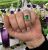 Vintage 3.67ct Emerald and Diamond Cluster 14kt Ring