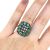 Vintage Emerald and Diamond Ring