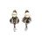 Vintage Emerald and Seed Pearl 9kt. Earrings