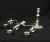 Vintage English Sterling Silver 3 Light Candelabras