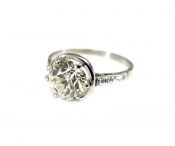 Vintage European Cut 2.16ct Diamond Ring