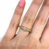 Vintage French .84ct Diamond Ring in 18kt Yellow Gold