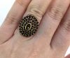 Vintage 2.36ct Garnet Ring in 18kt Yellow Gold