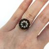 Vintage Garnet and Pearl Ring