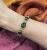 Vintage 8.75ct Green Tourmaline and Diamond 18kt Bracelet
