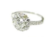Vintage Inspired Diamond Cluster Ring
