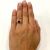 Vintage Inspired Garnet Solitaire Ring
