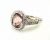 Vintage Inspired Pink Tourmaline and Diamond Engagement Ring