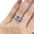 Vintage Inspired Pink Tourmaline and Diamond Engagement Ring