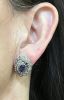 Vintage Inspired Sapphire and Diamond Earrings