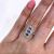 Vintage Inspired Sapphire and Diamond Ring