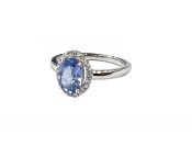 Vintage Inspired Sapphire and Diamond Ring
