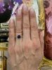 Vintage Inspired 2.25ct Sapphire and Diamond 14kt Ring