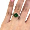 Vintage Jade and Diamond Ring