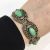 Vintage Jade and Gilded Silver Bracelet