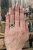 Vintage Jadeite Jade and Diamond Ring