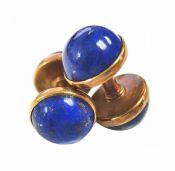 Vintage Lapis Lazuli 14kt Cufflinks