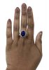 Vintage Lapis Lazuli Diamond Ring
