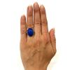 Vintage 17.13ct Lapis and Diamond 14kt Ring
