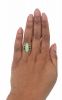 Vintage Marquise Opal and Diamond Ring
