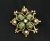 Vintage Jade Nephrite and Pearl Pendant Brooch