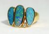 Vintage Opal and Diamond Ring