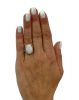 Vintage 4.42ct Opal and Diamond Ring in 14kt White Gold