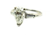 Vintage Pear Diamond Ring