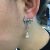 Vintage Pearl and Diamond Bow Drop Earrings