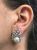 Vintage Pearl and Diamond Cluster Earrings