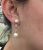 Vintage Pearl and Diamond Drop Earrings