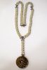 Vintage Natural Pearl and Diamond Necklace in Platinum and 18kt Yellow Gold