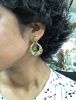 Vintage Peridot and Diamond Earrings in 14kt Yellow Gold
