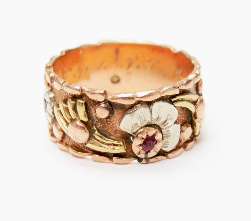 Vintage Ruby Eternity Band