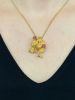 Vintage Ruby Floral Brooch