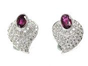 Vintage Ruby and Diamond Earrings