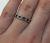 Vintage Ruby and Diamond Half Eternity Band