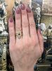 Vintage .27ct Ruby and Diamond Navette 18kt Engagement Ring