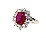 Vintage Ruby and Diamond Ring